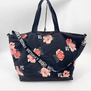 Victoria’s Secret Floral Zip Canvas Weekender Bag